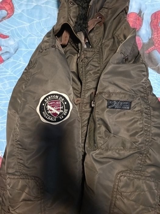 Зимно яке, тъмно зелен