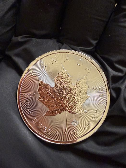 10х канадски кленов лист сребро 999