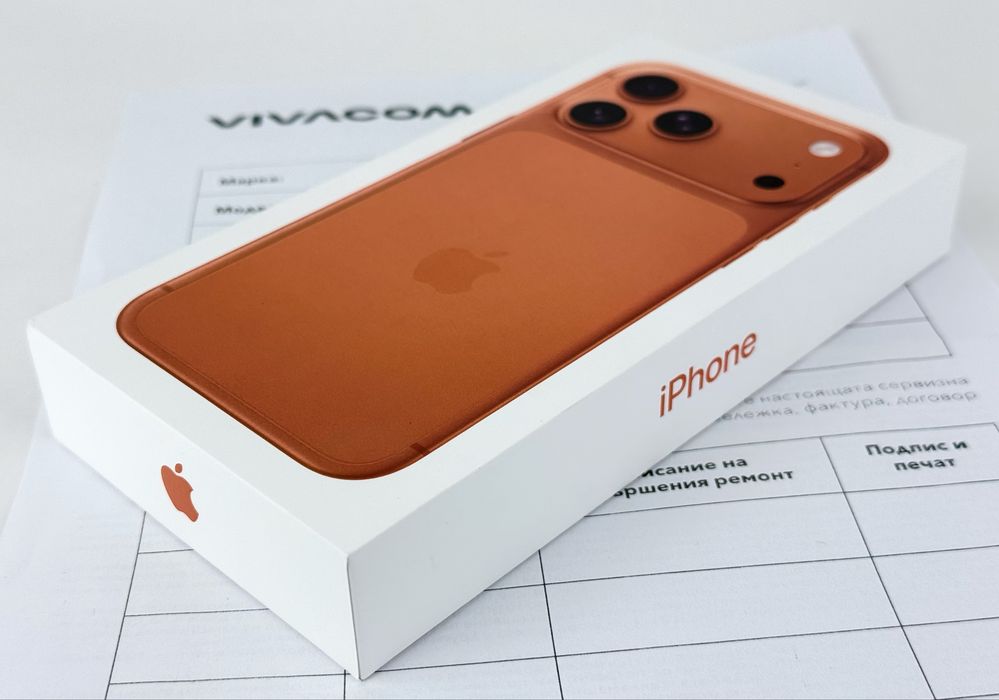 НОВ! Apple iPhone 17 Pro Max 256GB Cosmic Orange 2г. Гаранция!