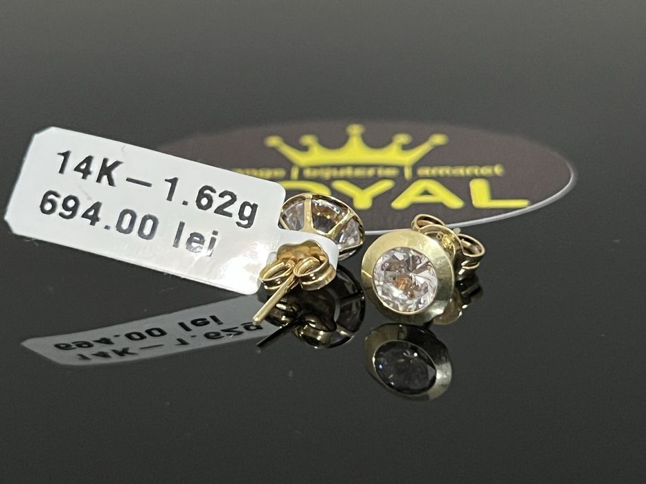 Bijuteria Royal CB : Cercei copil aur 14k 1,62 grame