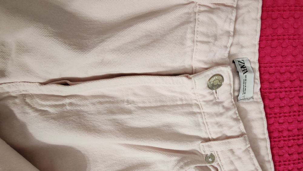 Blugi Zara roz pudrat măr.46
