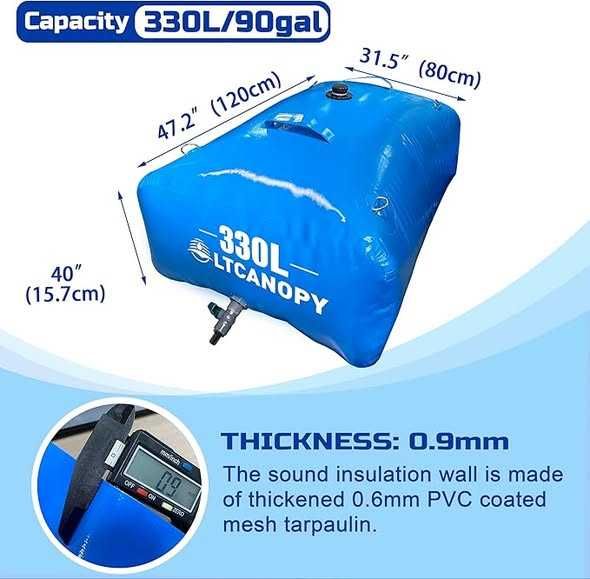 Rezervor de apă pliabil flexibil 330 Litri