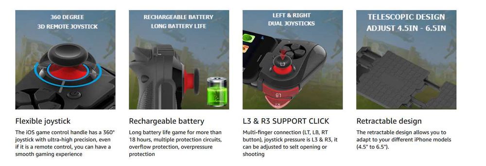 Контролер за телефон - MFi Wireless Game Controller