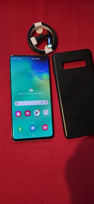Samsung Galaxy S10+ 8GB RAM 128GB Prism Blue БЕЗУПРЕЧНО ТОП СЪСТОЯНИЕ!