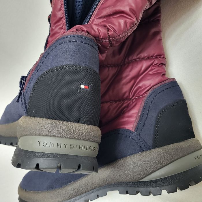 Cizme Tommy noi piele/fâș mărimea 37/38