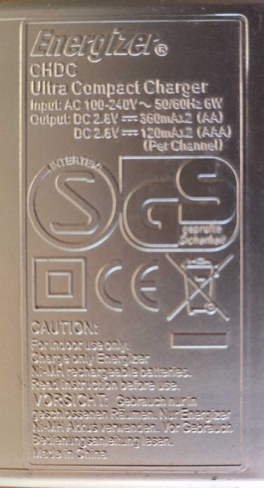 Зарядное устройство Energizer CHDC