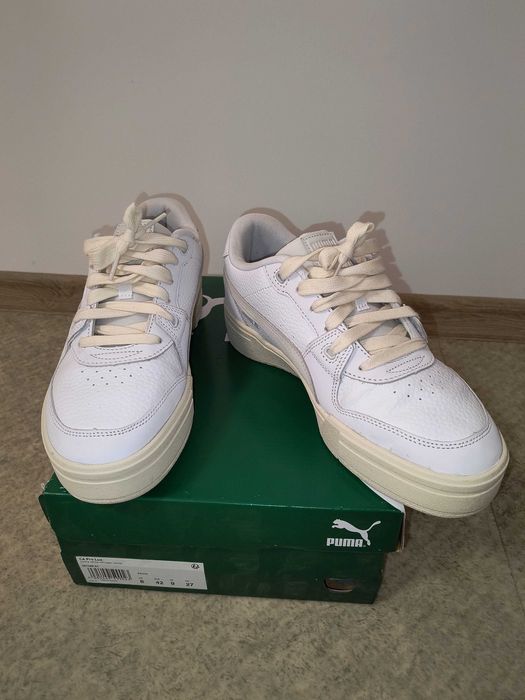 Кецове PUMA цвят бял+слонова кост