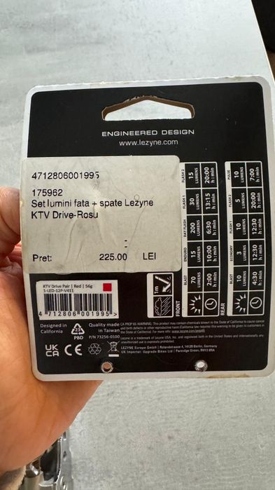 lumini bicicleta fata spate