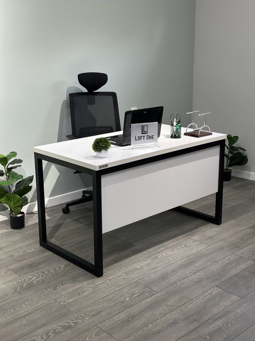 Офисный стол в стиле лофт, директорский стол, парта