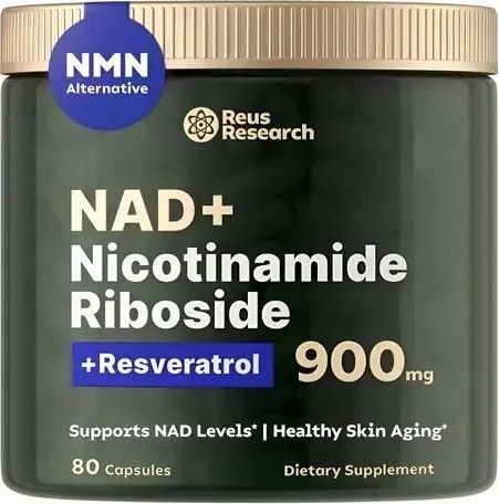 Reus Research NAD+ Nicotinamide Riboside + Resveratrol 900 mg 80 капсу
