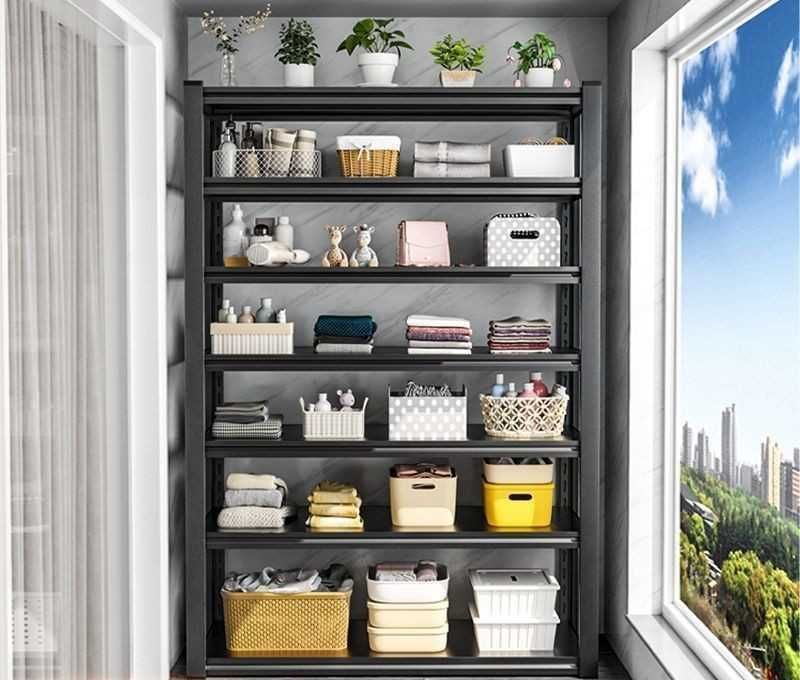 Turli o‘lchamdagi po‘lat etajerkalar mustahkam dizayn