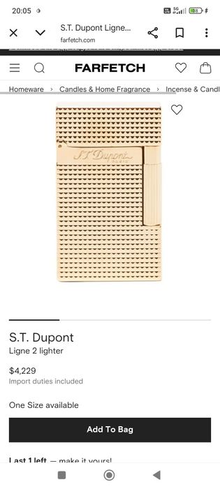 Оригинална запалка ST Dupont Ligne 2 Gold Diamond