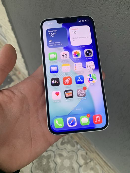 Iphone 13 white impecabil baterie 100%