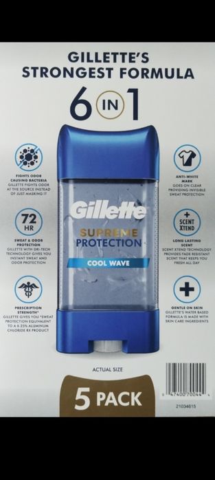 Антиперспирант (от пота и запаха)deodorant Gillette(107gr)