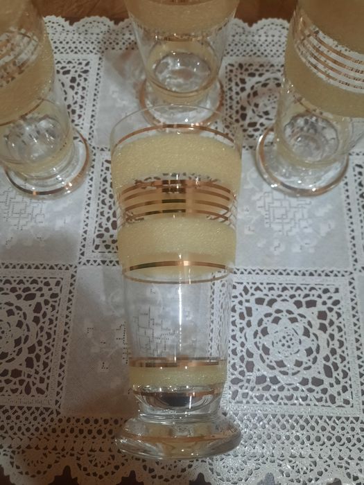 Винтаж. Красивые бокалы на ножке. Чехословакия. Богемия. Оригинальный