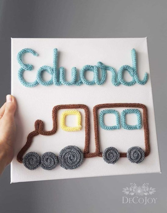 Decoratiune personalizata pentru camera copiilor/ Litere decorative