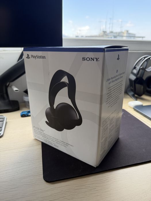 Sony Playstation Pulse Elite Black + калъф + 3D принтирана стоика зарядно