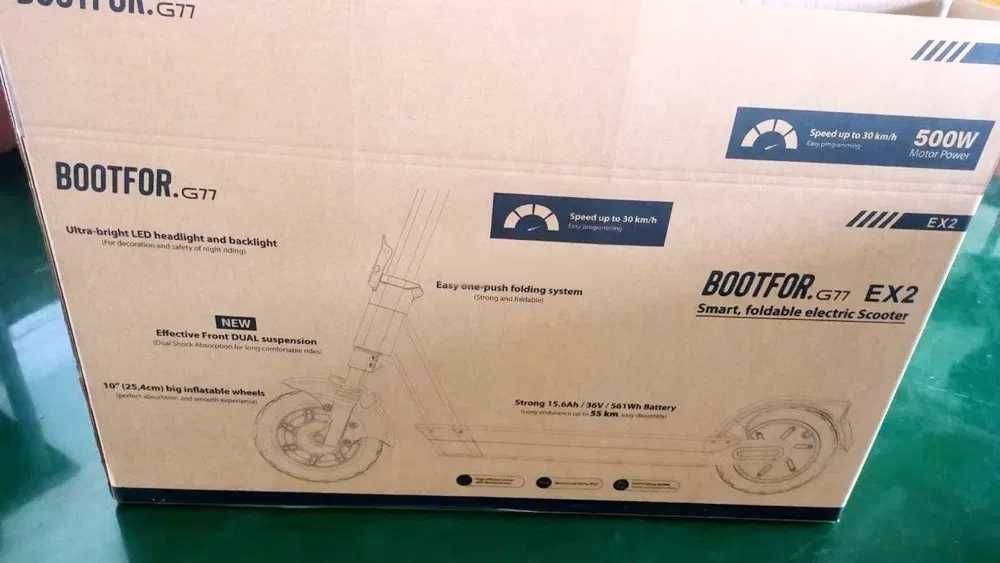 Электросамокат 55км запас хода, Почти новый.