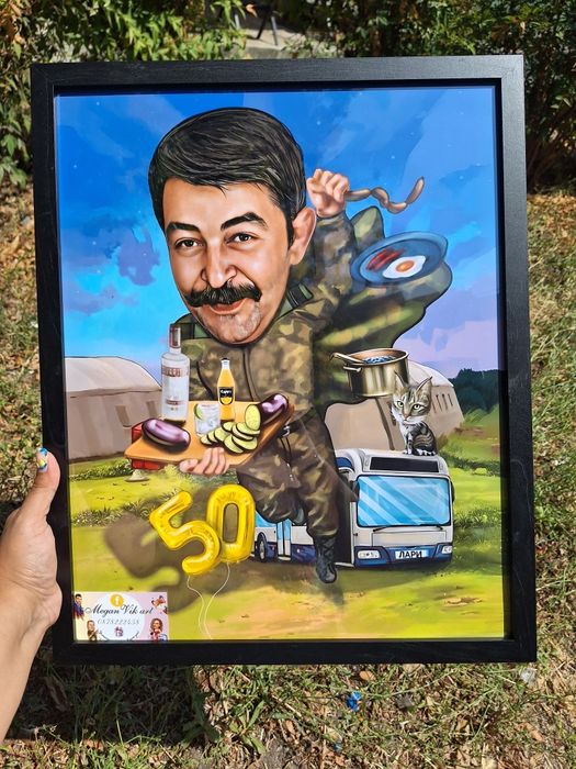 Дигитална  карикатура,портрет или постер