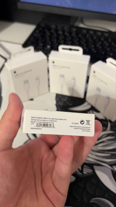 Кабель Apple Type-C – Lightning 1м Новый, запечатанный