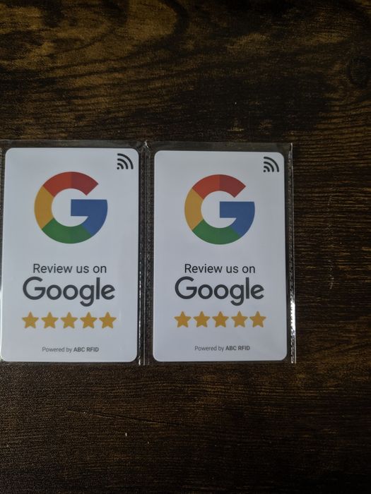 Google Review Card (NFC Tap + QR Code)