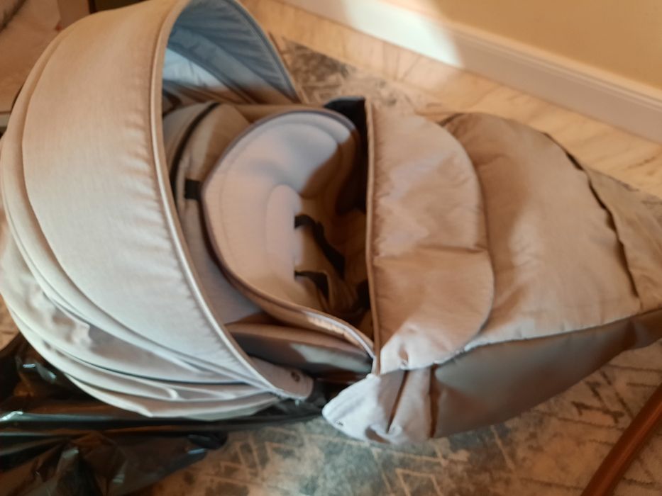 Количка Tutis Viva Life 3в1 сив цвят новородено, летен кош и кош кола