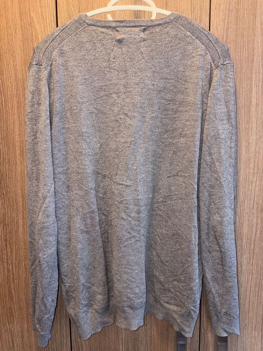 Zara Мъжки пуловер, плетена жилетка, тениска риза