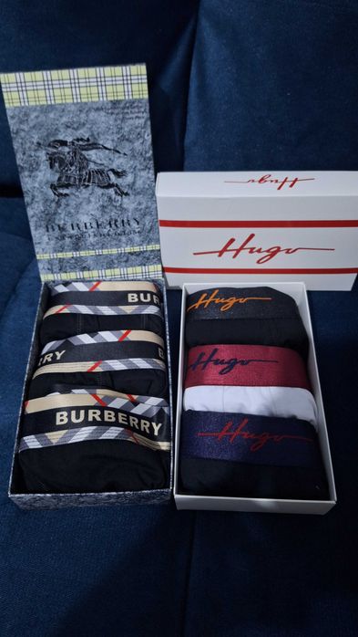 Boxeri diferite modele Dsquared/Tommy/Gucci etc 3 bucati/set