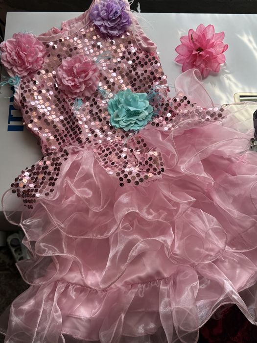 Розовое платье для девочки