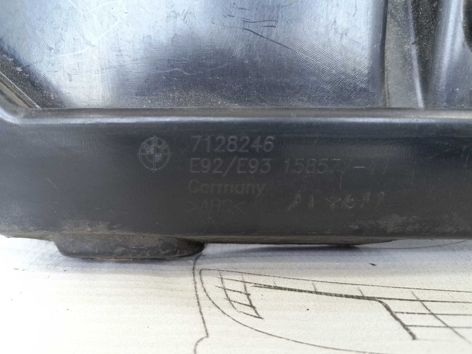 Suport Ghidaj Bara Spate Dreapta BMW Seria 3 E92 E93 2007 / 2005-2014 Cod OEM 51127128246 (5B2)