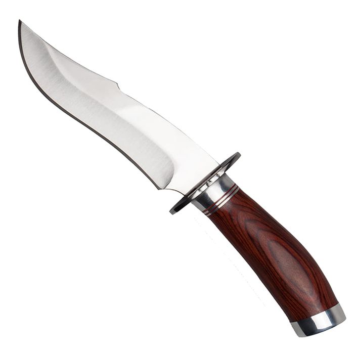 Cutit de vanatoare Fancy Blade, 25.5 cm, argintiu, teaca inclusa