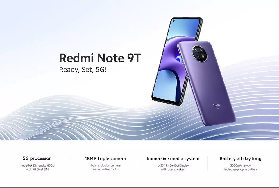 Redmi Note 9T 5G, 4/64 (новый)