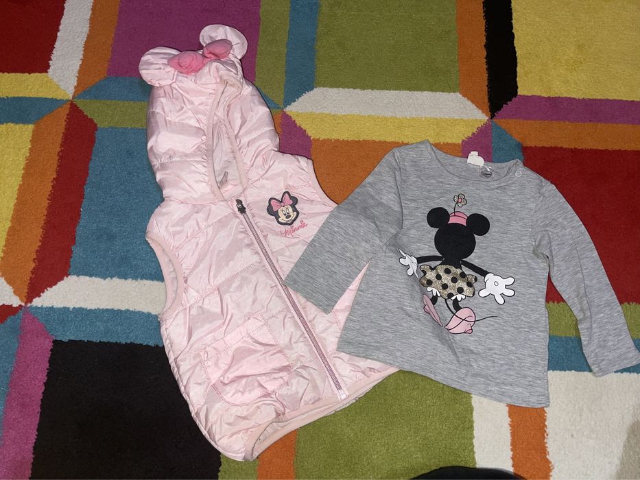 Vesta Minnie + bluza fetițe - 45 de lei