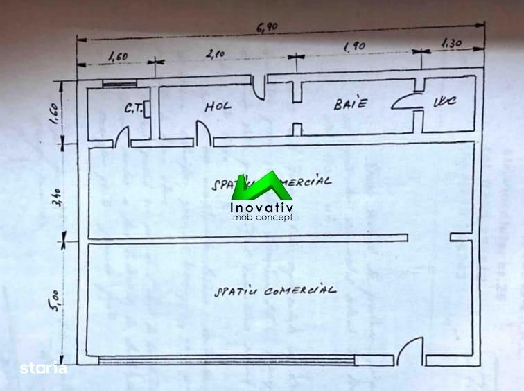 Spatiu comercial vitrina Sibiu Vasile Aaron