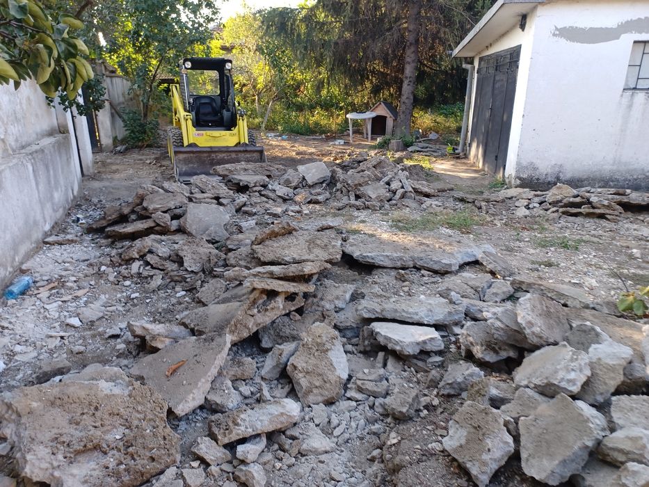 Услуги с бобкат и самосвал