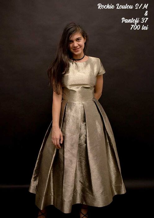 Rochie Loulou Masura S, Aurie