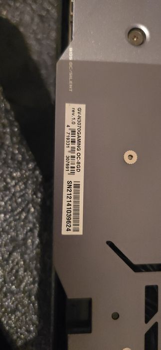 Placa video Gigabyte RTX 3070 Gaming OC 8gb RGB Fusion Garantie