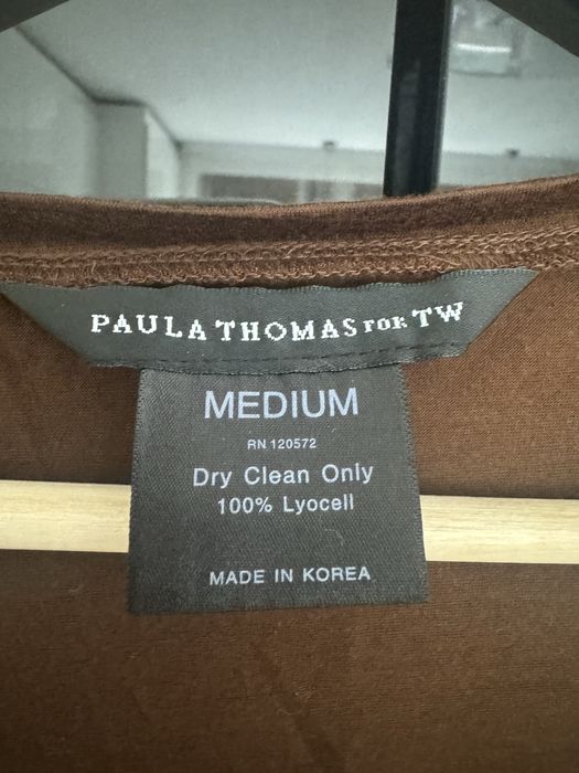Кафява блуза „Paula Thomas for Thomas Wilde“, М-медиум