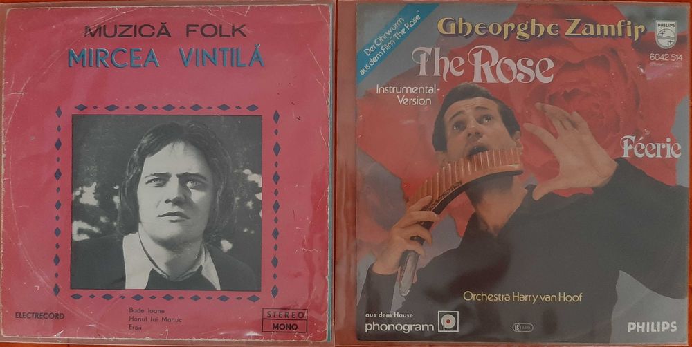 Vand single vinyl-uri cu Mircea Vintila si Gheorghe Zamfir