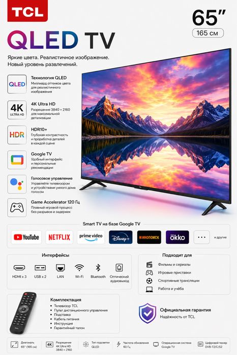 TCL 65 Mini led 144ghz