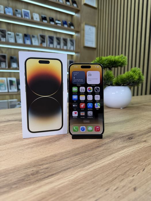 ‼️iPhone 14 Pro 128Gb Gold - Sanatate bat.100% - Garantie 12 luni