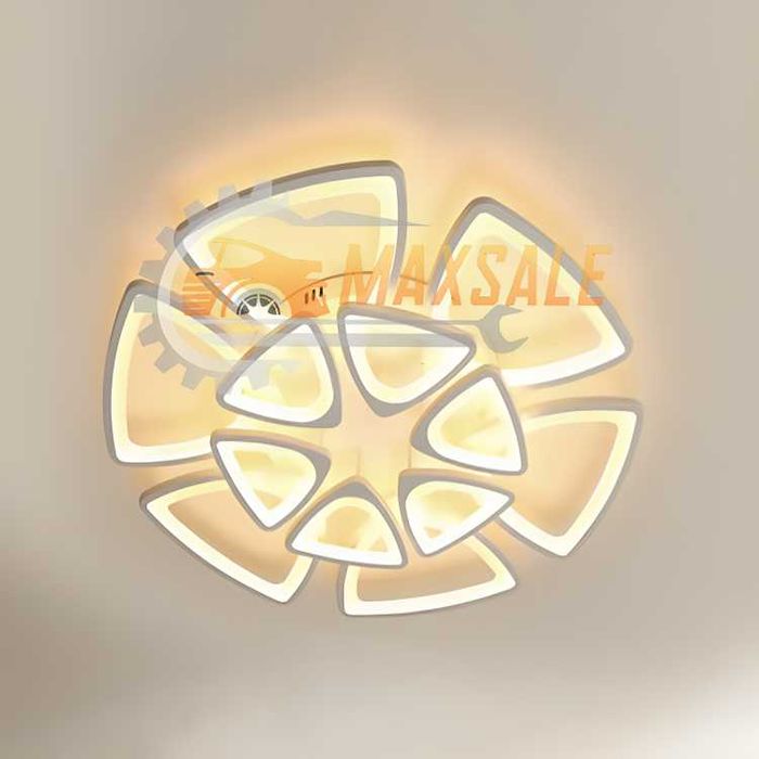 130W абажур LED лампа за хол всекидневна осветлениe мощен триъгълник