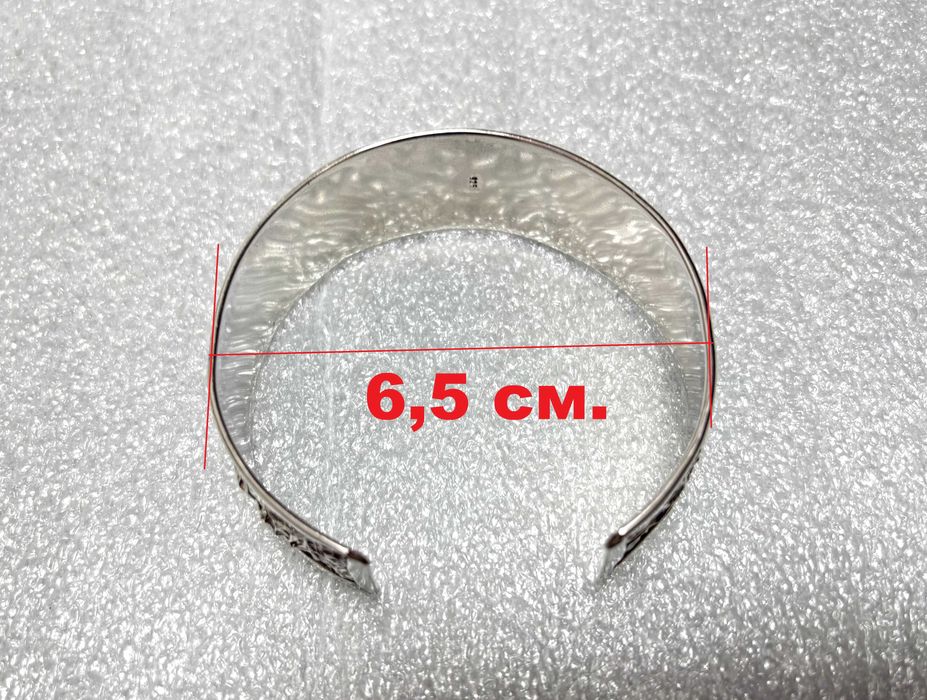 Единствена! Сребърна Гривна (проба 925)-30,73 гр., ръчна изработка