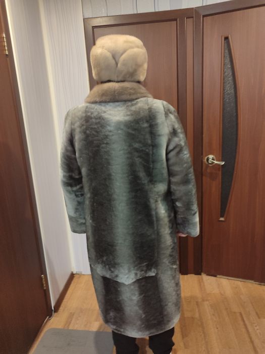Шуба из МУТОНА длинная