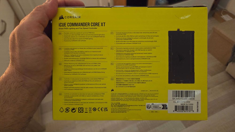 Corsair RGB 18 FANs controler iCUE Commander CORE XT НОВ
