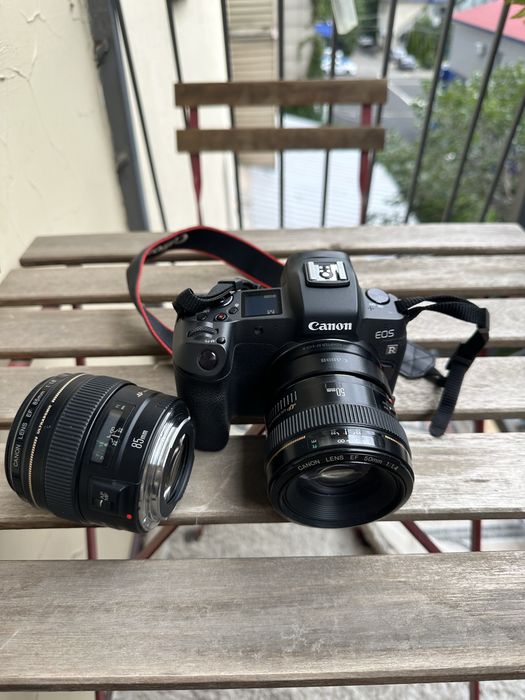 Canon EOS R + EF 50mm f/1.8 + EF 85mm f/1.8