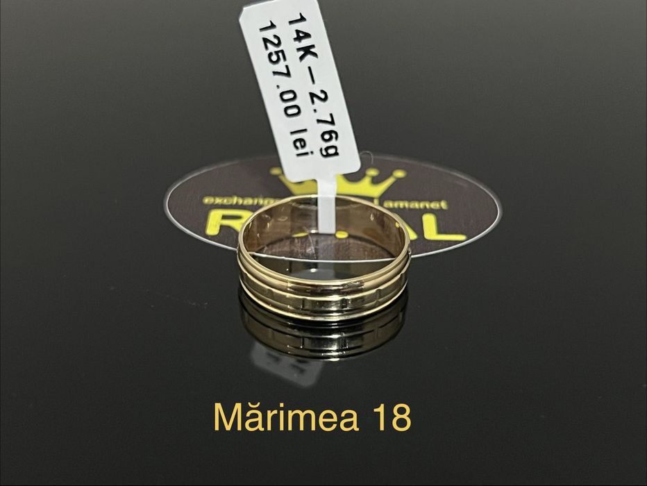 Bijuteria Royal CB : Inel stil Verigheta aur 14k 2,76gr