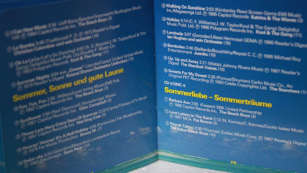 4 casete audio selectii/colectie "In The Summertime"