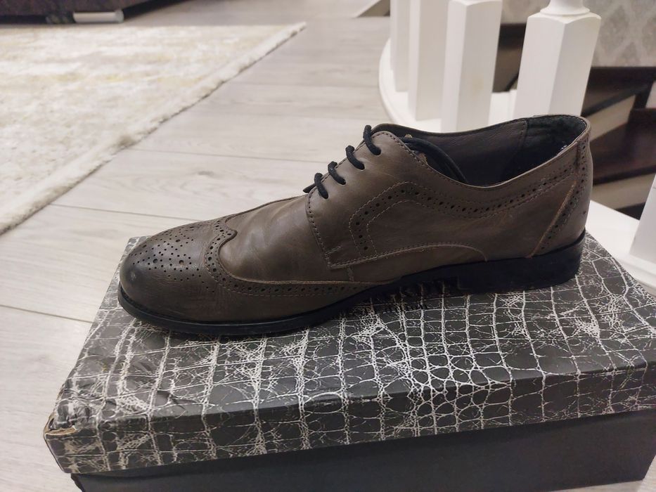 Кожанные туфли ручная работа