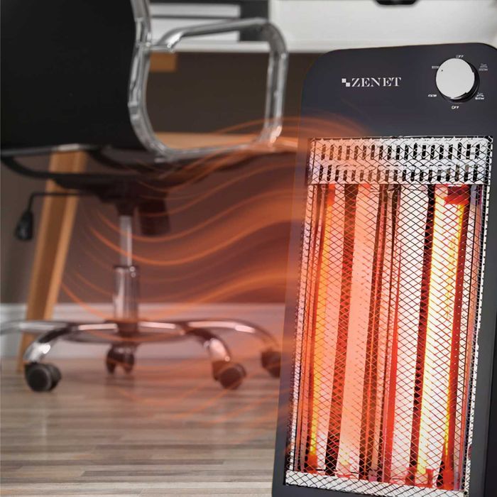 Карбонов инфрачервен нагревател за под Zenet 517, Черен, 1000W